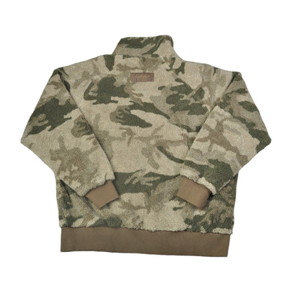 Vintage Jacke Camouflage Muster Grün XL