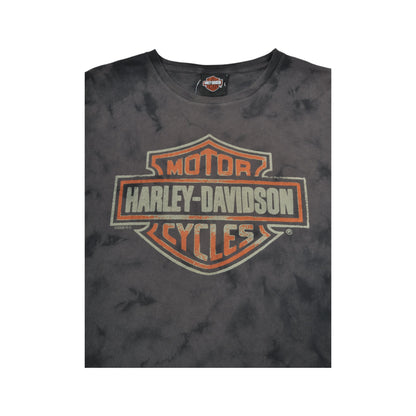 Vintage Harley-Davidson Las Vegas Nevada T-Shirt Acid Wash Grey Ladies XL