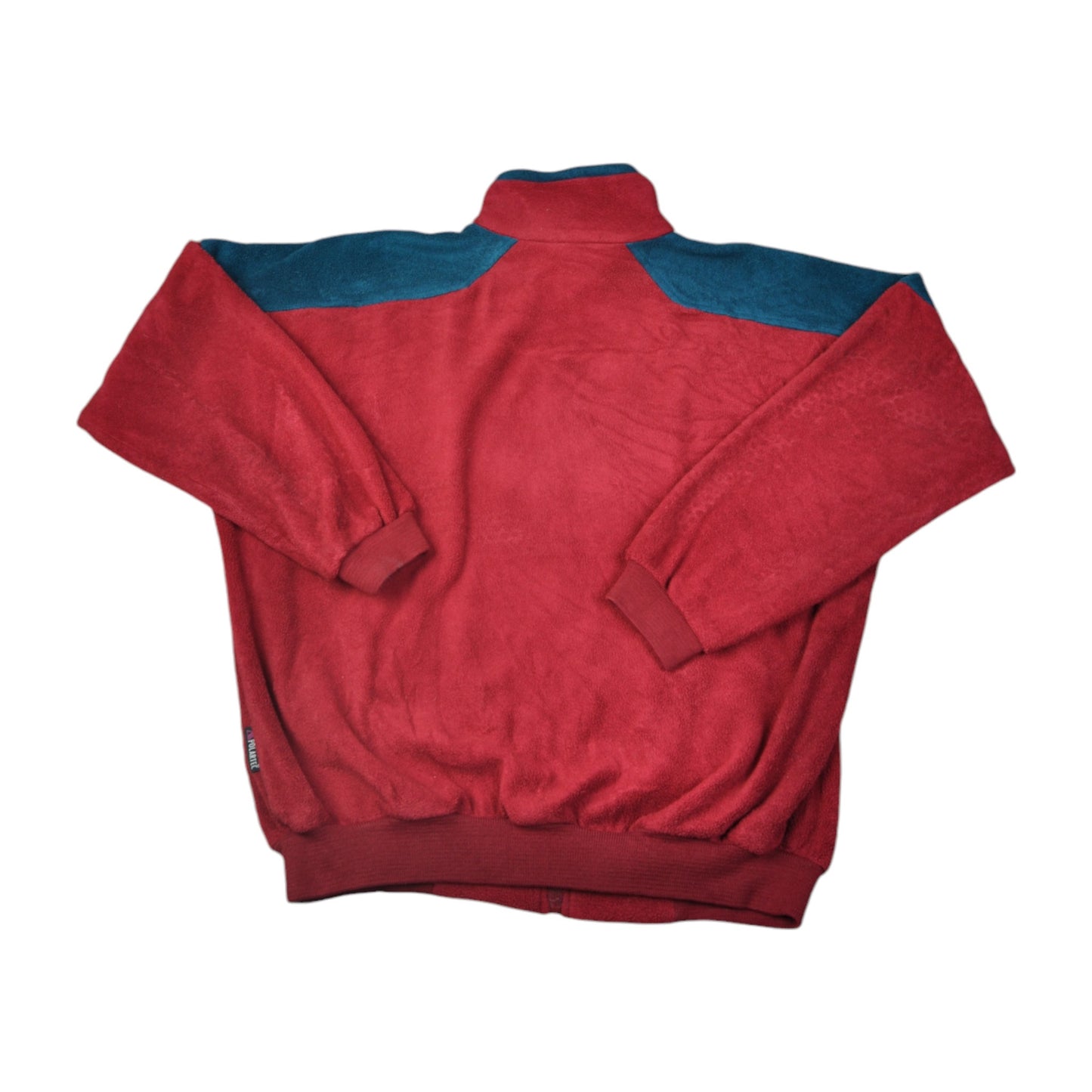 Vintage Berghaus Polartec Fleece Jacket Block Colour Red Large