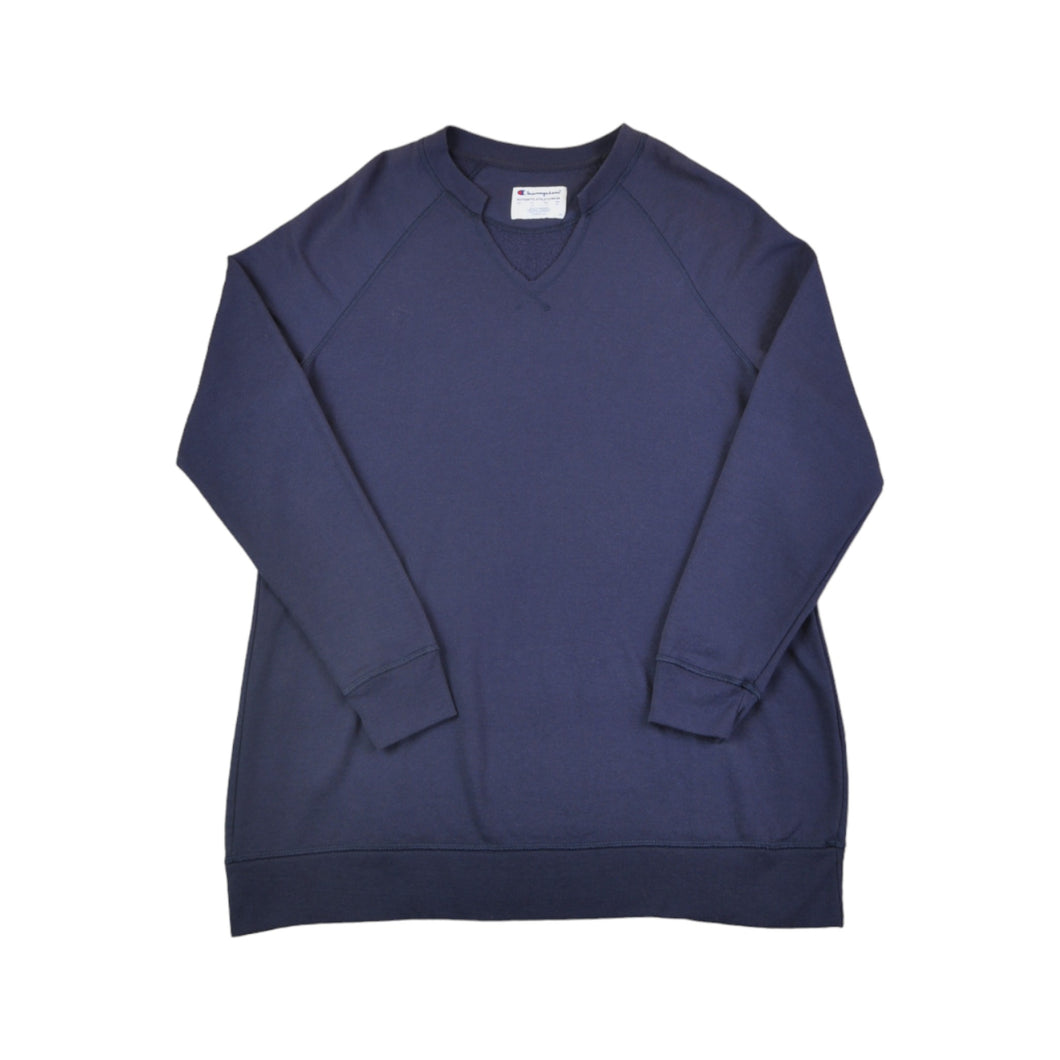 Champion v shop neck sweatshirt navy