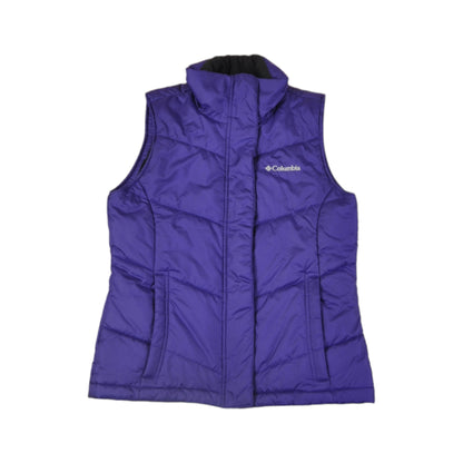 Vintage Columbia Vest Gilet Insulated Lining Purple Ladies XS