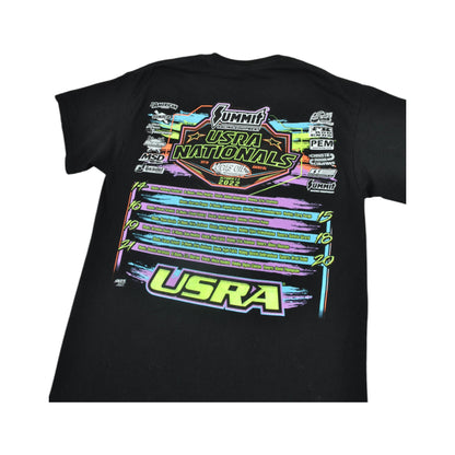 Vintage USRA T-Shirt Black Medium