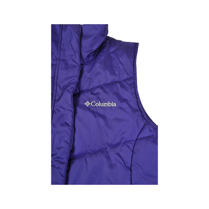 Vintage Columbia Vest Gilet Insulated Lining Purple Ladies XS