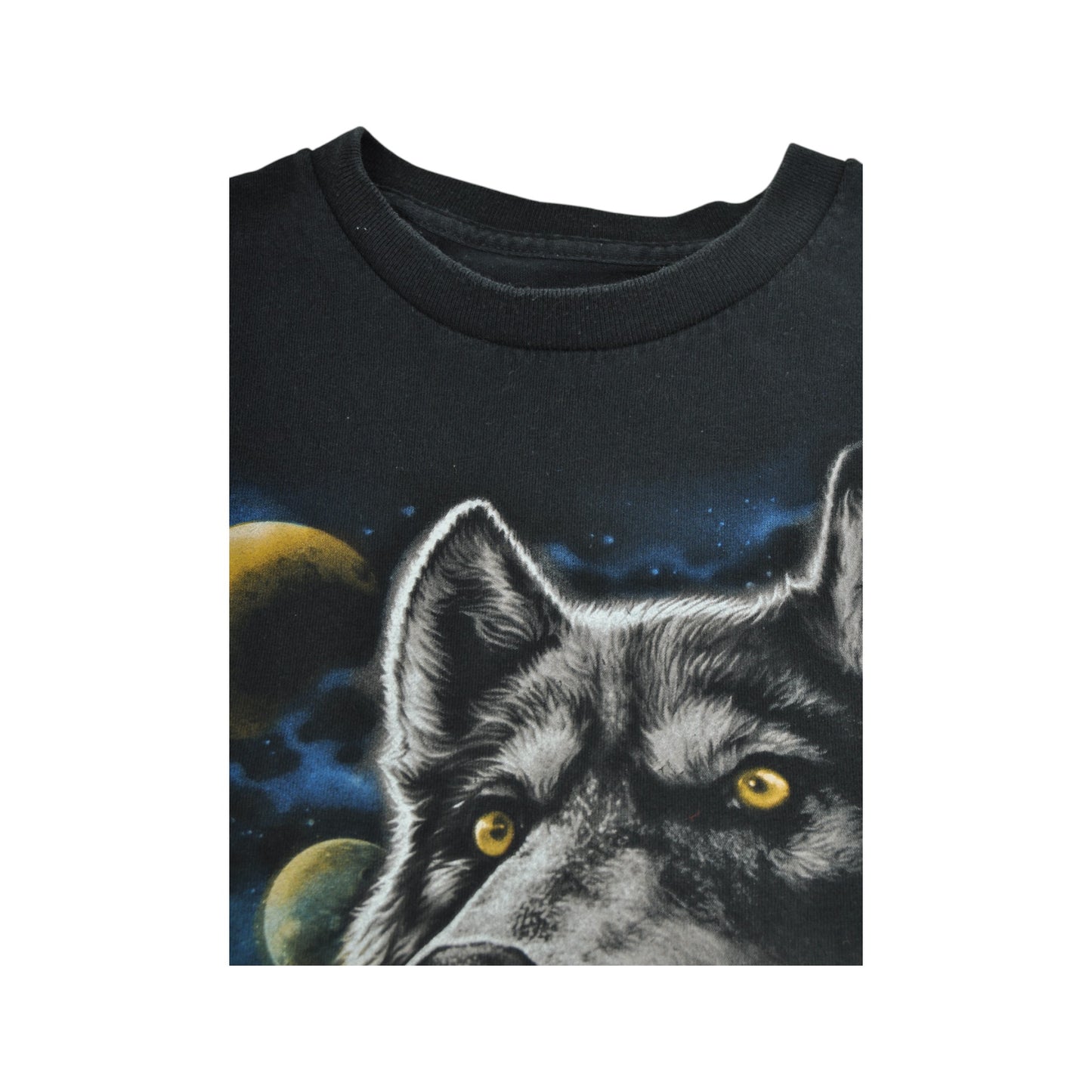 Vintage Wolf T-Shirt Black Medium