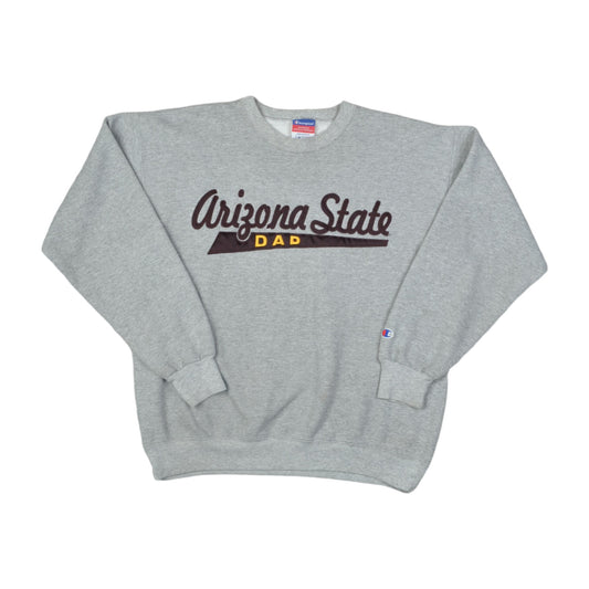 Vintage Champion Arizona State Dad Varsity Sweatshirt Grau Medium