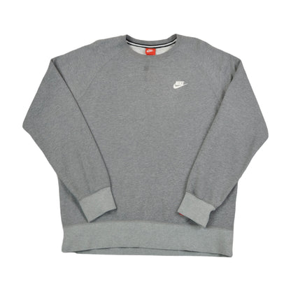 Vintage Nike Crew Neck Sweatshirt Grey Medium