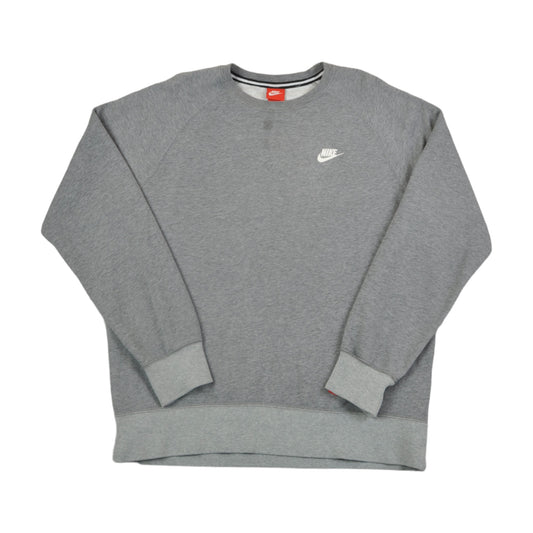 Vintage Nike Crew Neck Sweatshirt Grey Medium