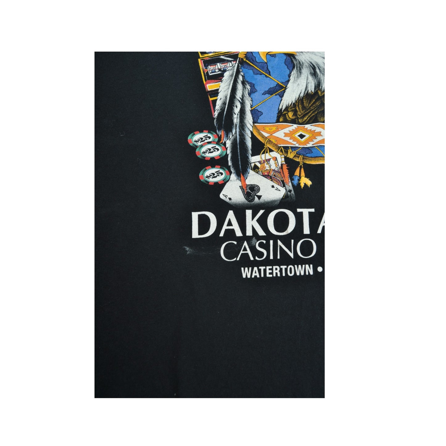 Vintage Dakota Sioux Casino and Hotel T-Shirt Black Large