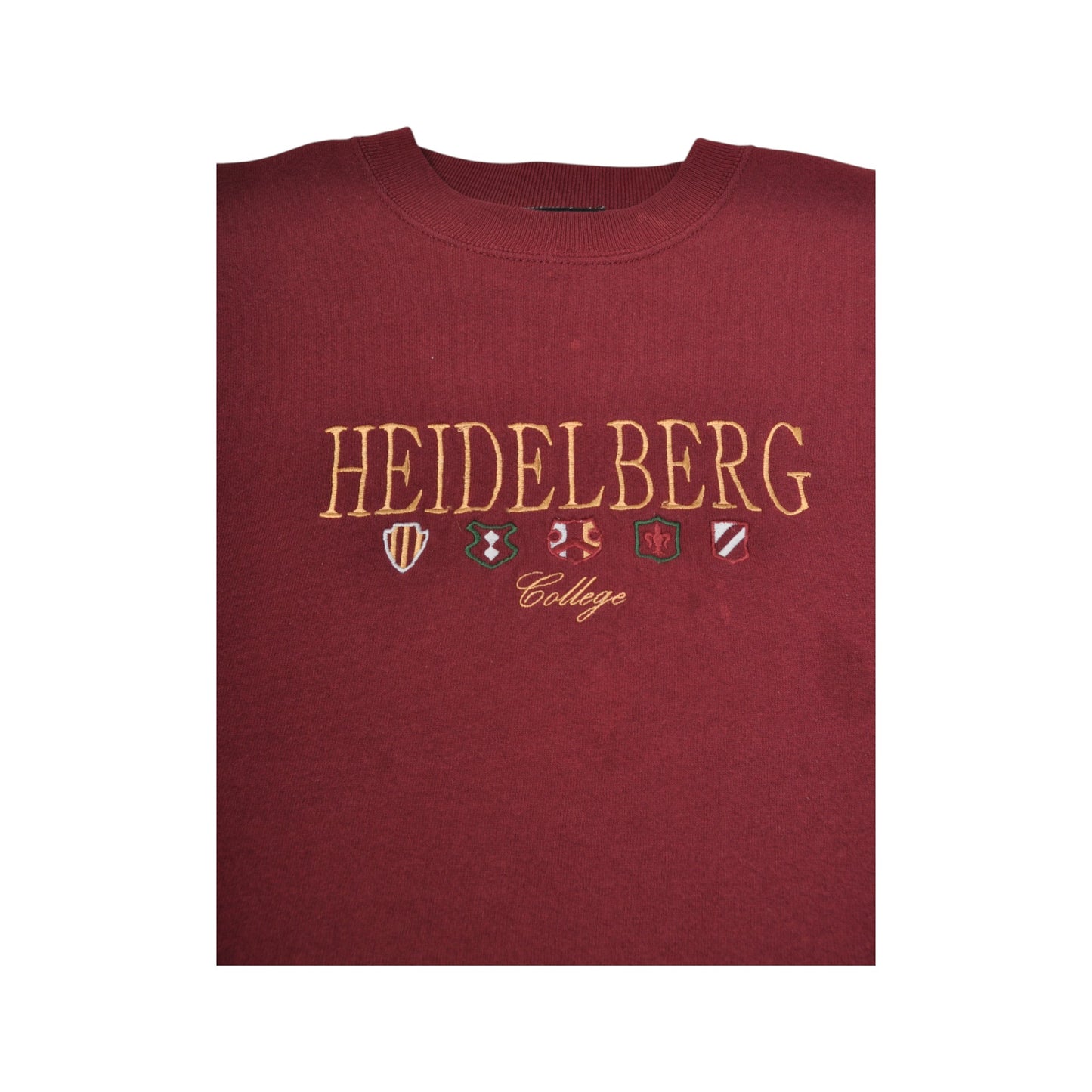 Vintage Heidelberg College Sweatshirt Burgundy Large