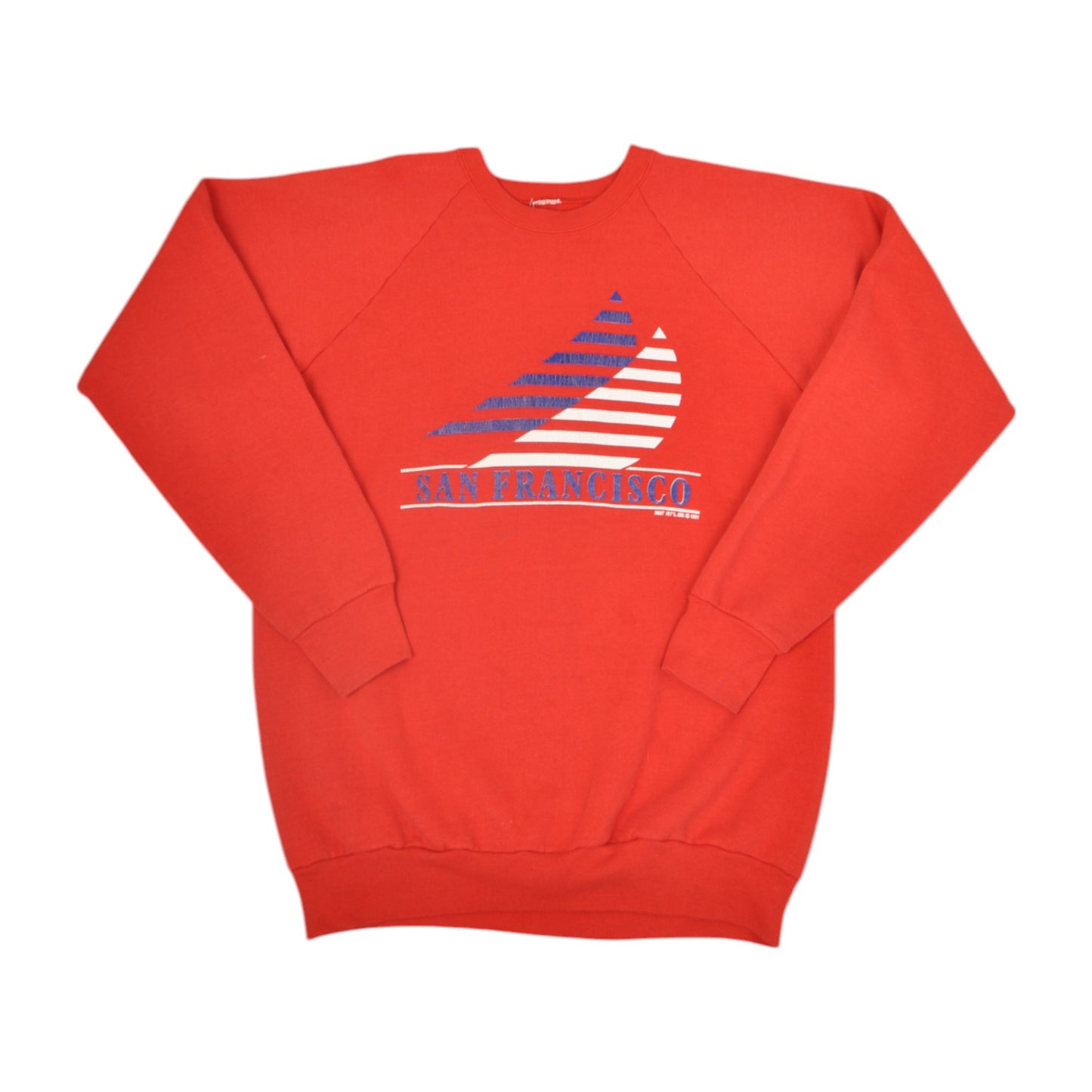 Vintage San Francisco Sweatshirt Red Medium