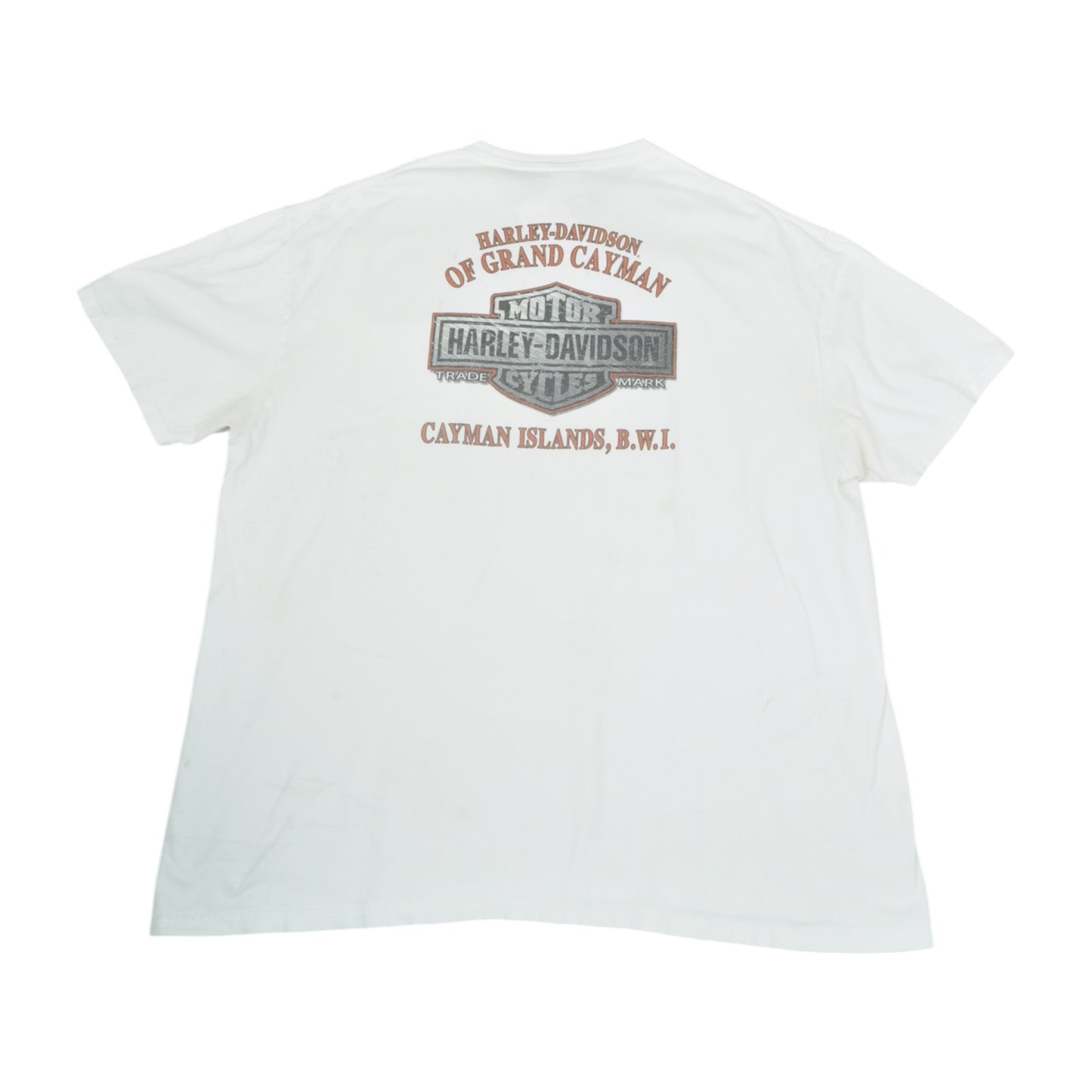 Vintage Harley-Davidson Cayman Island T-Shirt White XXL