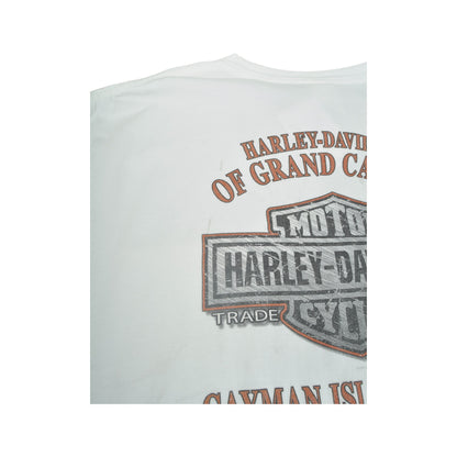 Vintage Harley-Davidson Cayman Island T-Shirt White XXL