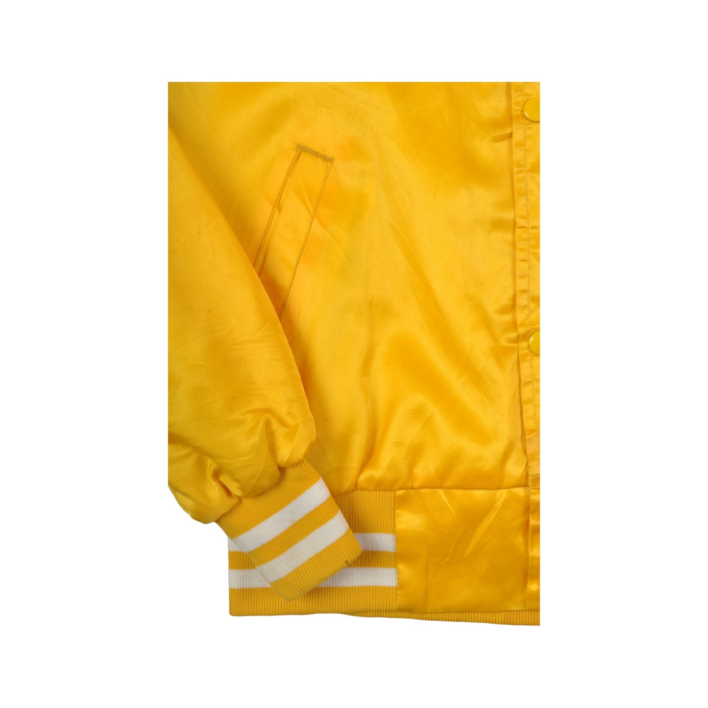 Vintage Varsity Baseball Jacket Yellow XS