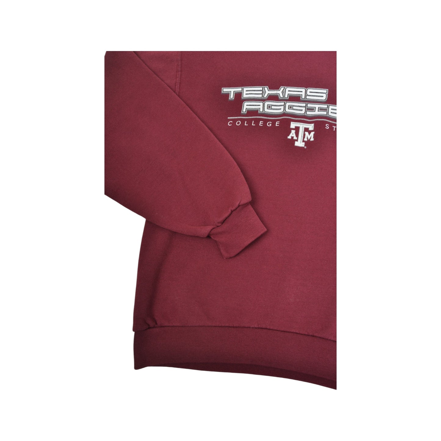 Vintage Texas A&M Aggies Football Sweatshirt Burgundy Ladies Small