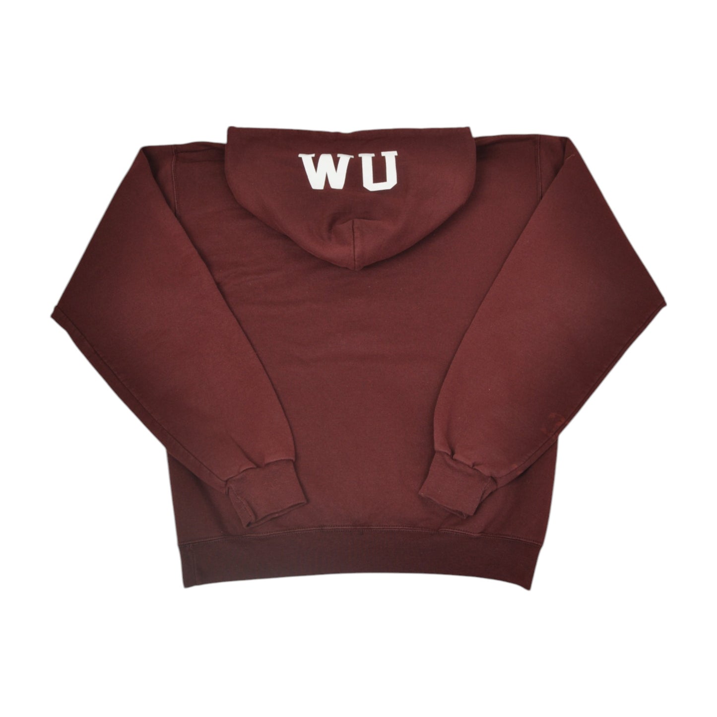 Vintage Champion Walsh University Sweatshirt Hoodie Burgundy Medium