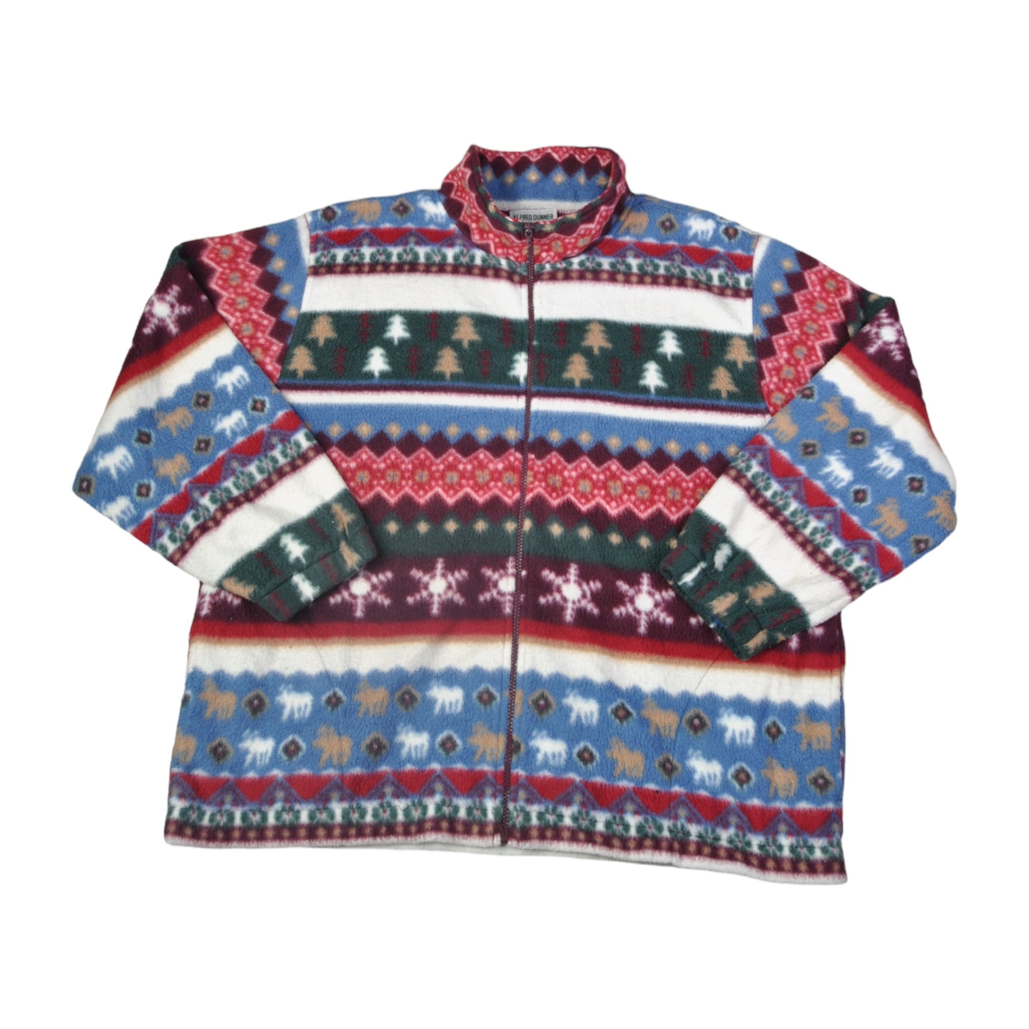 Ladies patterned fleece jackets clearance