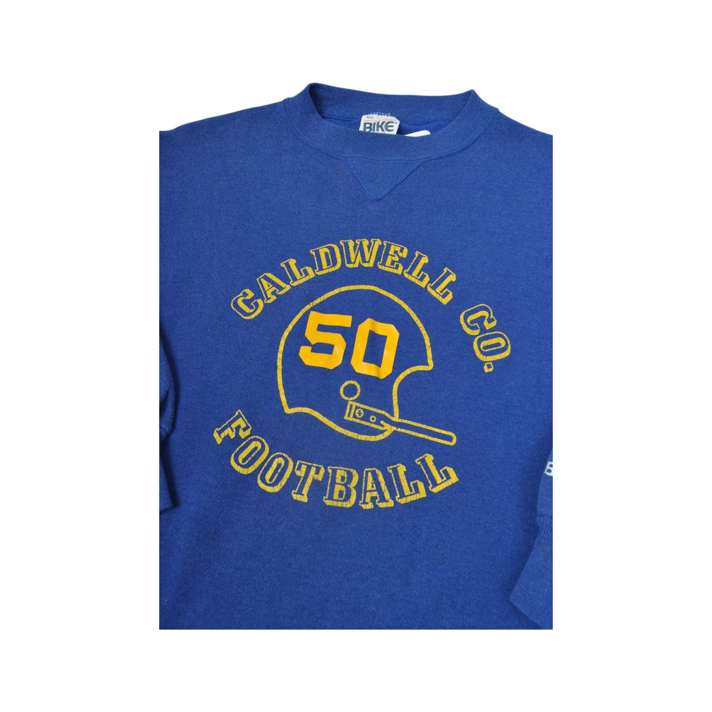 Vintage Bike Caldwell Football Sweatshirt Blue Ladies Small