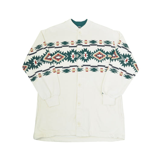 Vintage Aztec Sweatshirt White Small