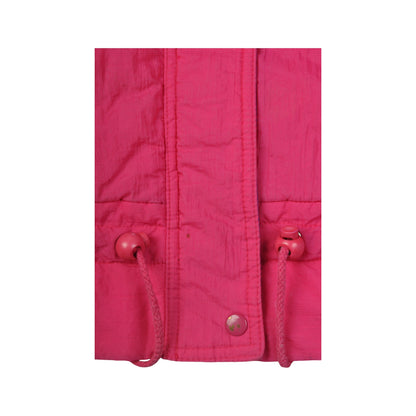 Vintage Ski Jacket Block Colour Pink Ladies Large