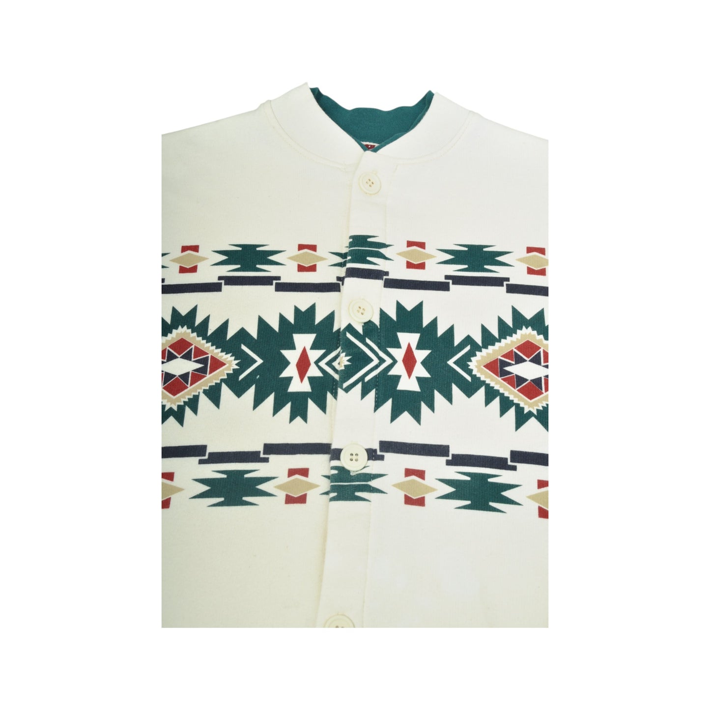 Vintage Aztec Sweatshirt White Small