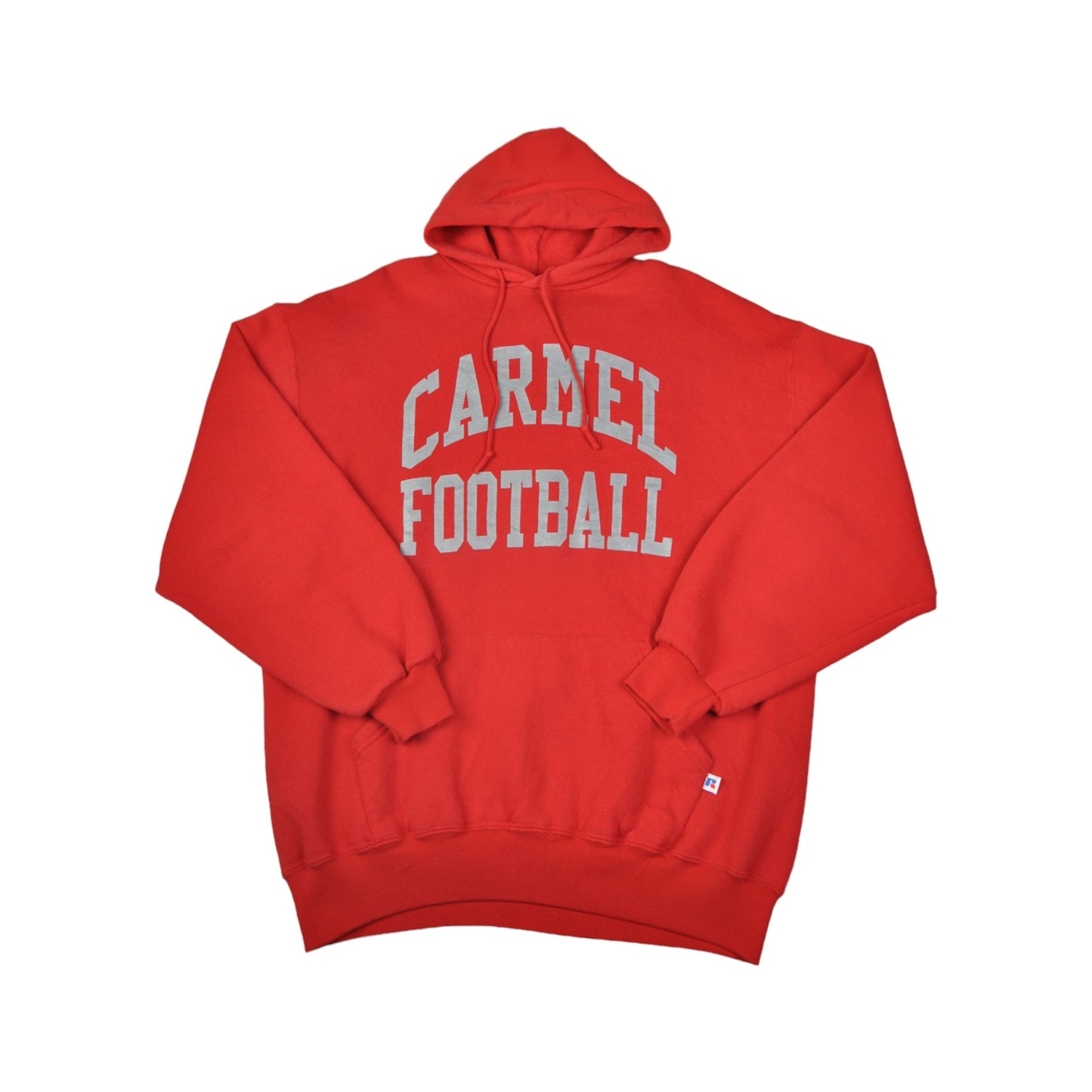 Vintage Carmel Fußball Hoodie Pullover rot XL