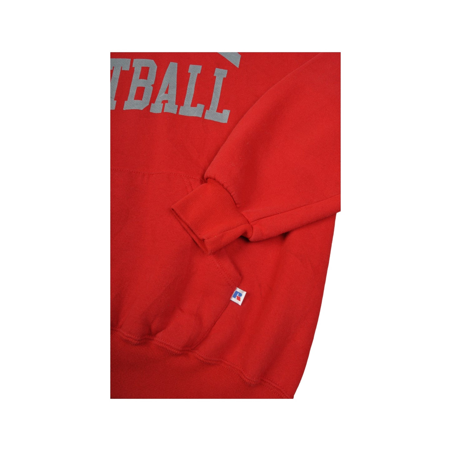 Vintage Carmel Fußball Hoodie Pullover rot XL