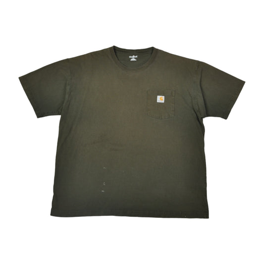 Vintage Carhartt T-Shirt mit Tasche Khaki XL