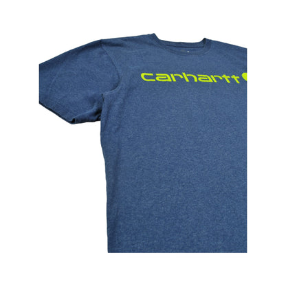 Vintage Carhartt T-Shirt Tasche Kurzarm Blau Medium