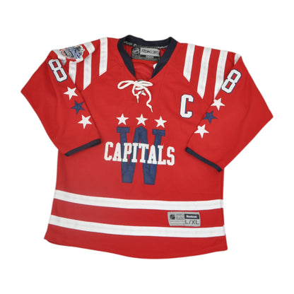 Vintage NHL Reebok 2015 Capitals Winter Classics Jersey Red Small