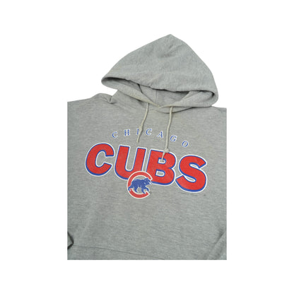 Vintage Chicago Cubs Sweatshirt Hoodie Grey Large