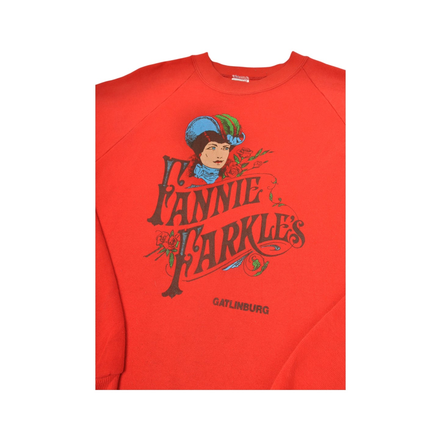 Vintage Fannie Farkles Sweatshirt Red Small