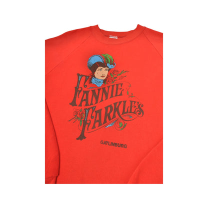 Vintage Fannie Farkles Sweatshirt Red Small