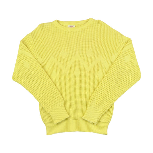 Vintage Knitwear Sweater Yellow Small