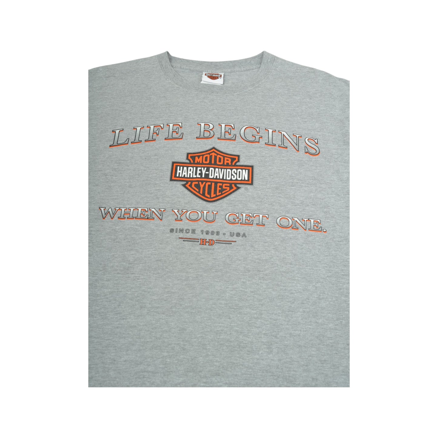 Vintage Harley-Davidson Tuscaloosa Alabama T-Shirt Grey Large