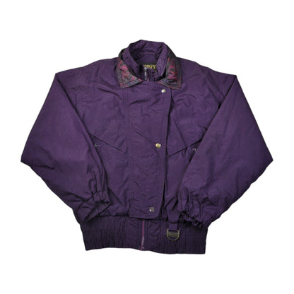 Vintage Innsbruck Ski Jacket Block Colour Purple Ladies Large