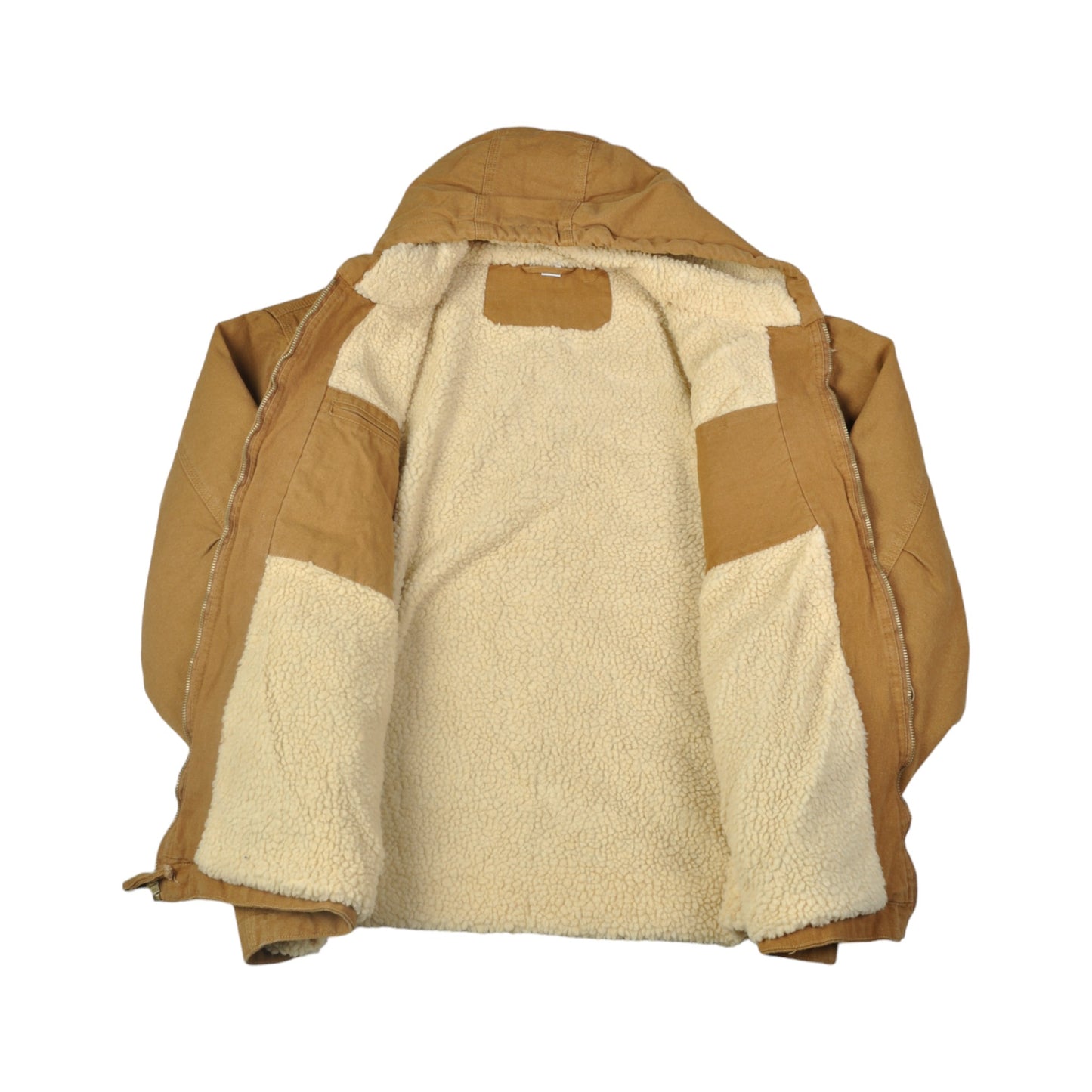 Vintage Workwear Hooded Jacket Tan XXL