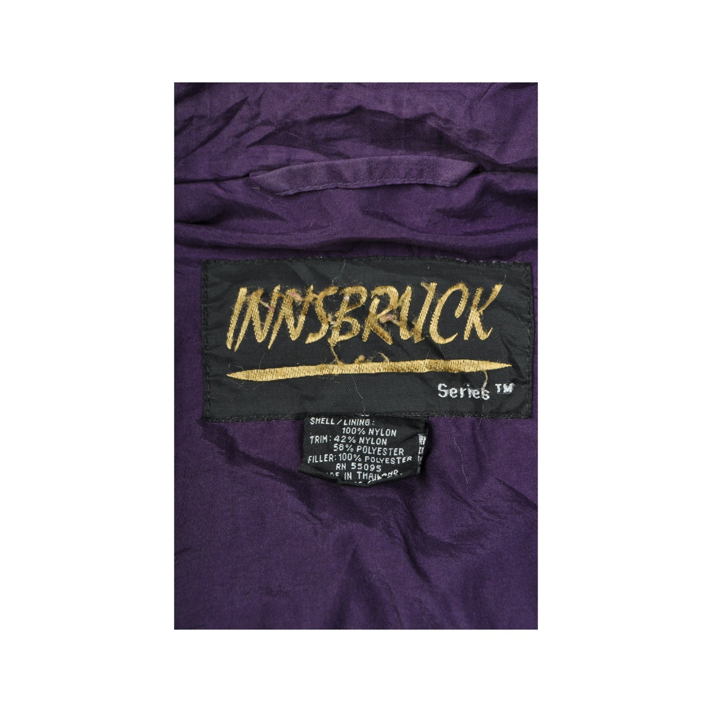 Vintage Innsbruck Ski Jacket Block Colour Purple Ladies Large