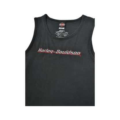 Vintage Harley-Davidson Bloomington T-Shirt Vest Black Large