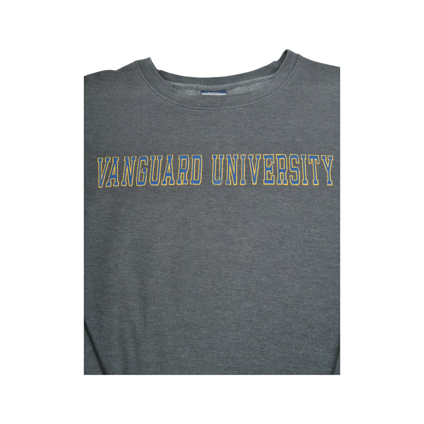 Vintage Vanguard University Sweatshirt Grey Medium