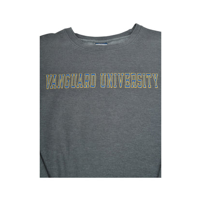 Vintage Vanguard University Sweatshirt Grey Medium