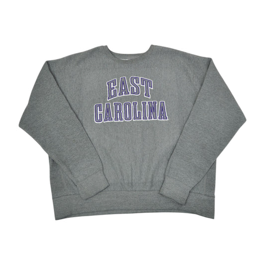 Vintage East Carolina University Sweatshirt Grey XL