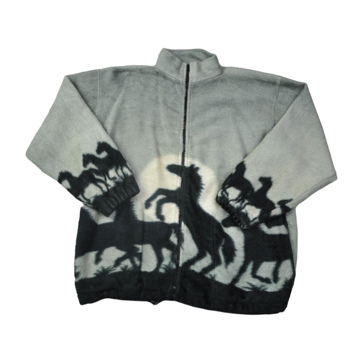 Vintage Horse Fleece Jacket Grey XL