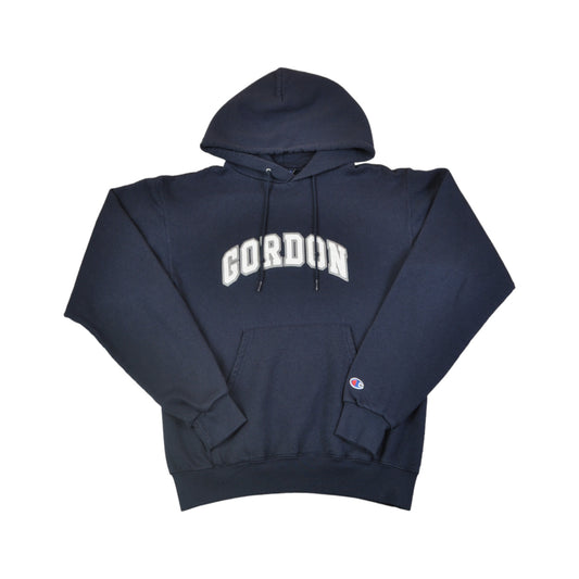 Vintage Champion Gordon Hoodie Sweatshirt Marine klein