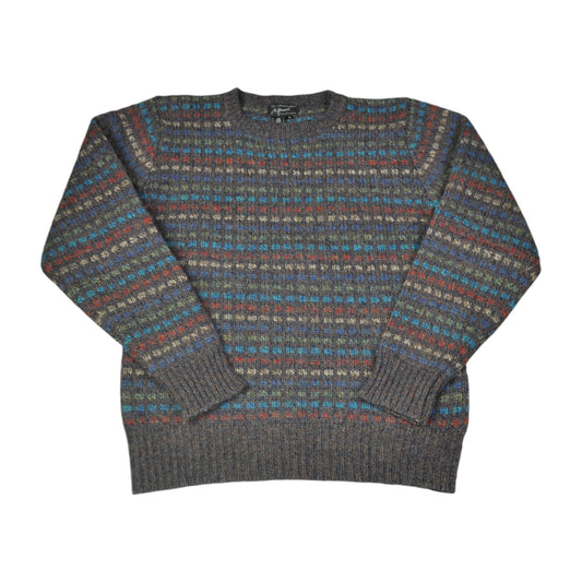 Vintage Knitwear Sweater Retro Pattern Multi Small