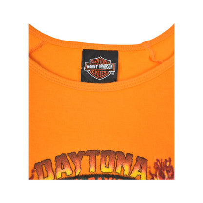 Vintage Harley-Davidson Daytona Beach T-Shirt Orange Ladies XL