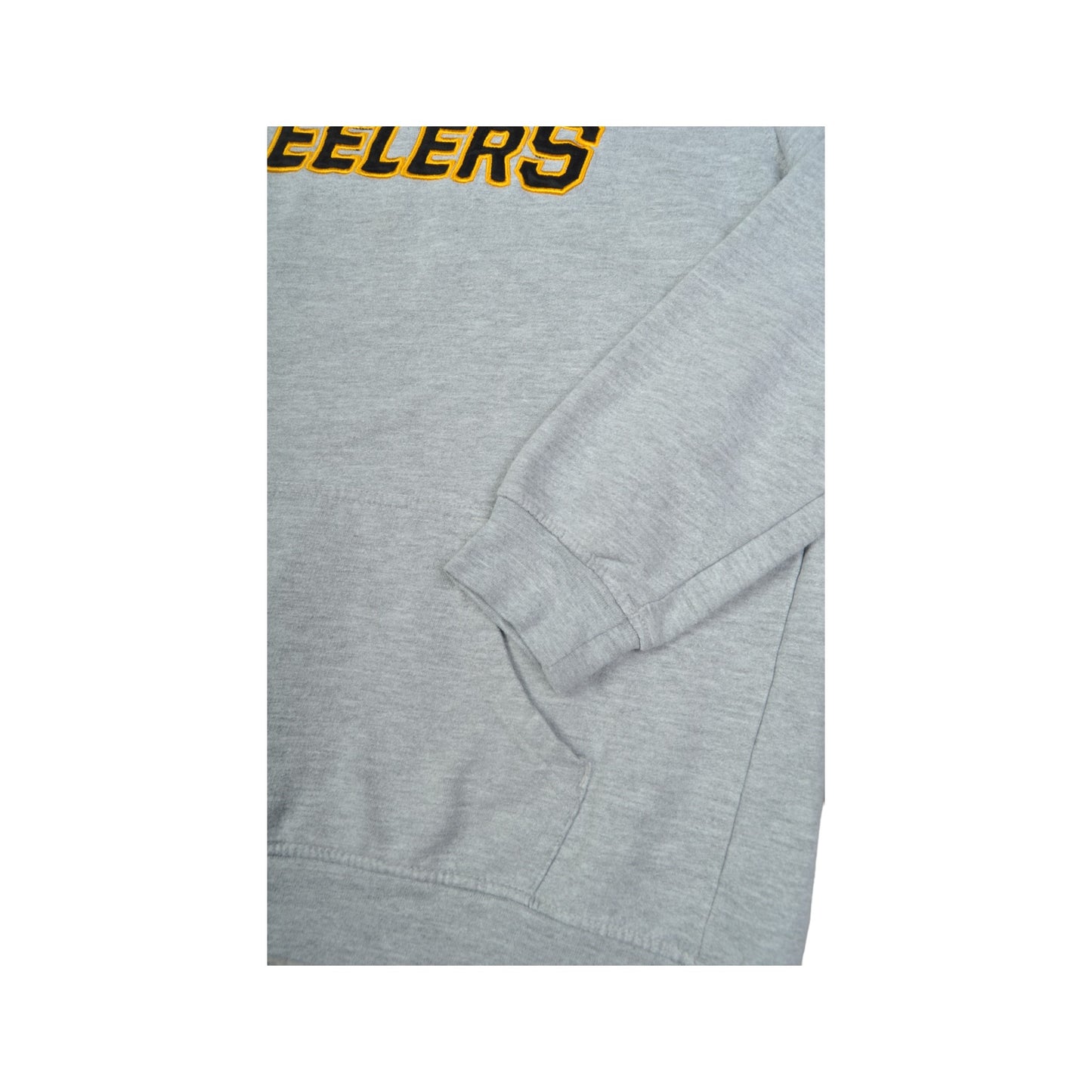 Vintage NFL Pittsburgh Steelers Kapuzenpullover Pullover Grau Damen Klein