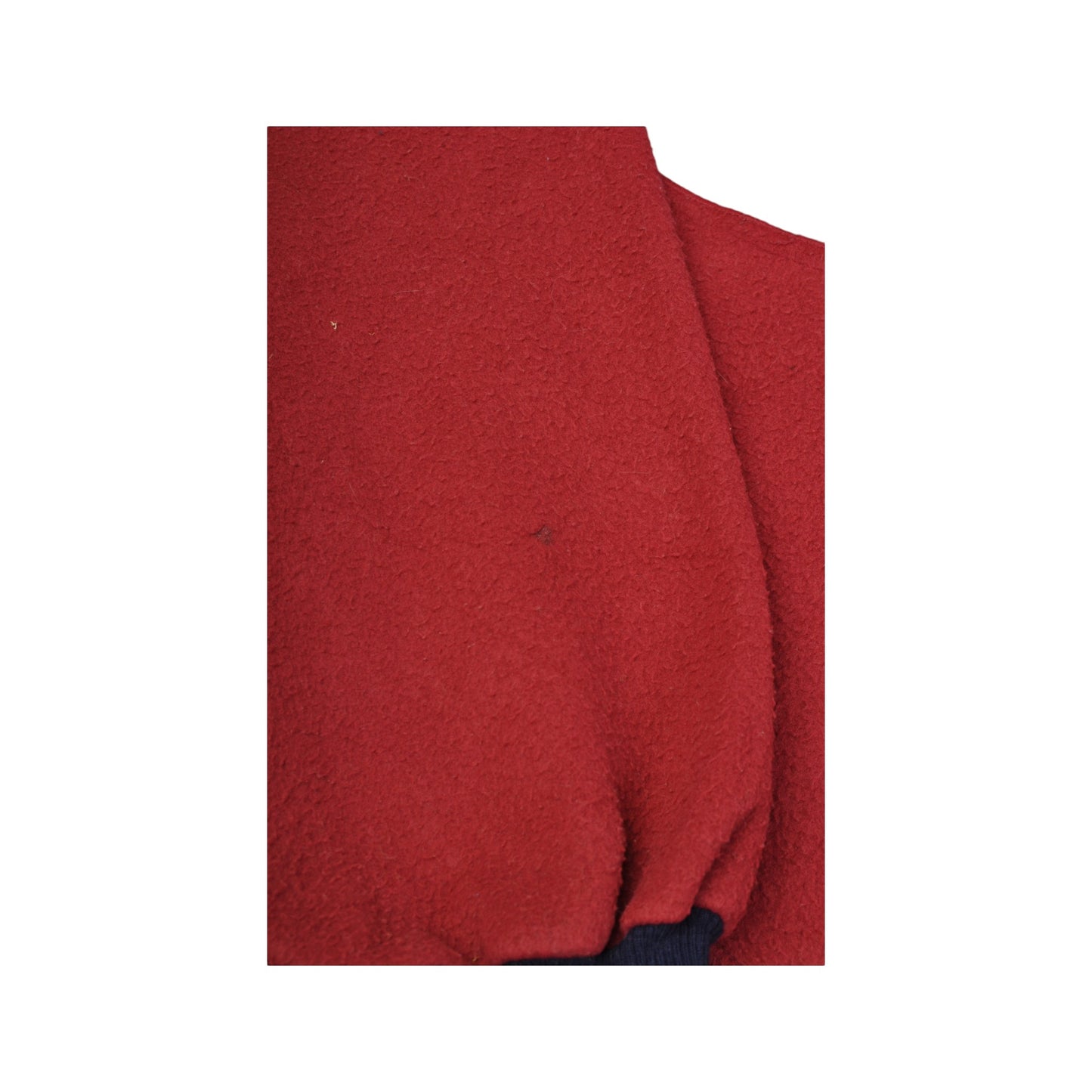 Vintage Fleece Jacket Block Colour Red Large