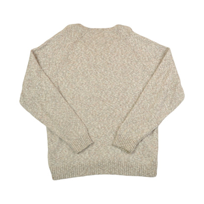 Vintage Knitwear Sweater V Neck Beige XL