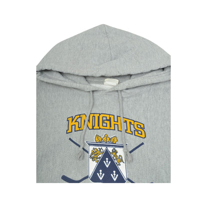 Vintage Champion Knights Hockey Sweatshirt Hoodie Grey Medium