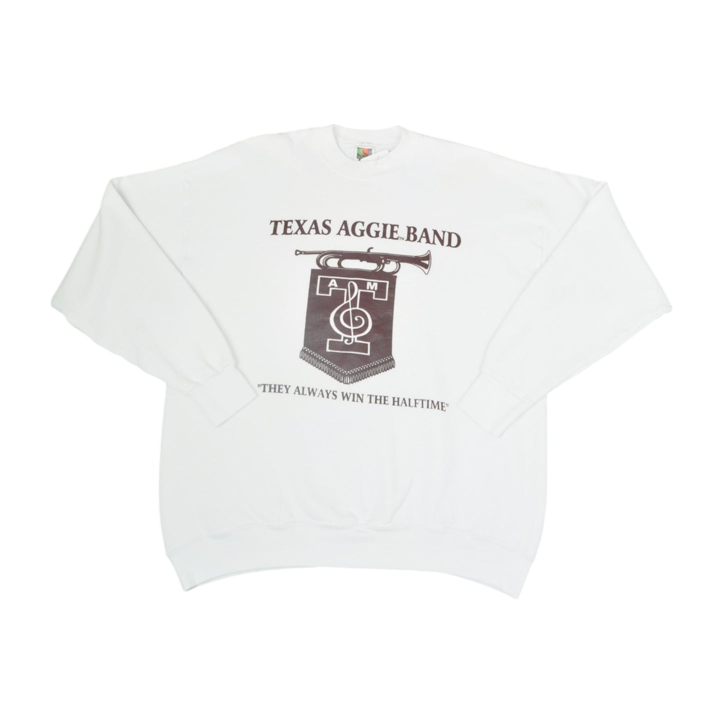 Vintage Texas Aggie Band Sweatshirt White XL